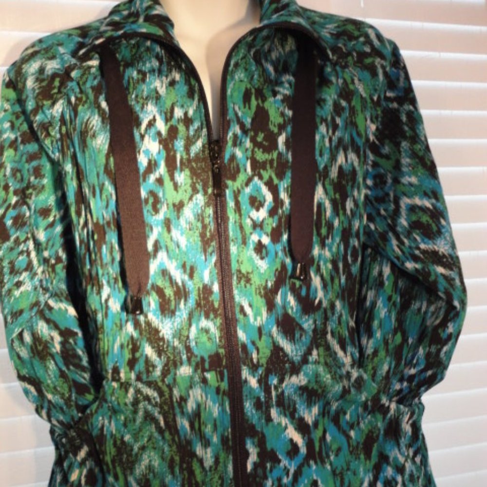 Laura Ashley lightweight full zip jacket sz PM